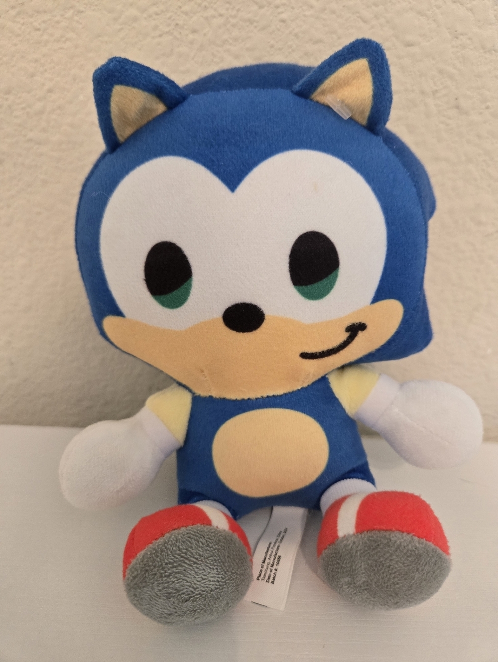 Sitting Blue Plush Hedgehog Stuffed Toy - Soft Kids Plush